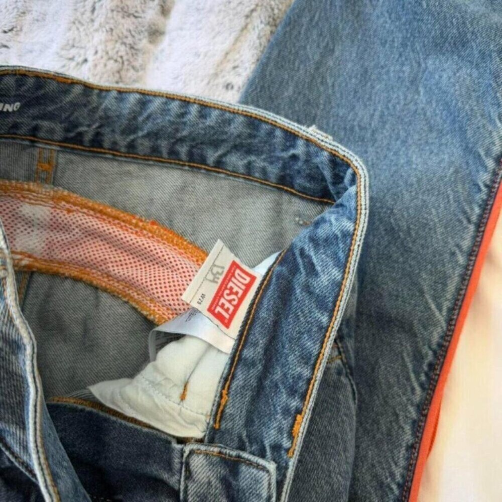 Diesel Orange Stripe Jeans - Picture 3 of 5